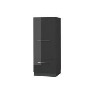 Mikrowellenschrank Fame-Line Anthrazit Hochglanz 60 cm Vicco