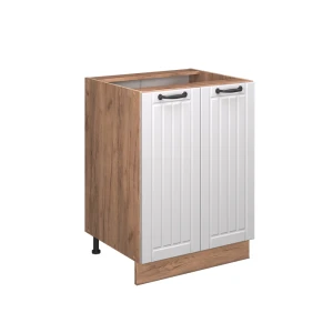 Køkkenskab Fame-Line Hvid landhus 60 cm , BP Marmor Vicco