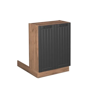 Keittiösaari Fame-Line Tumman harmaa 60 cm ilman työtasoa Vicco