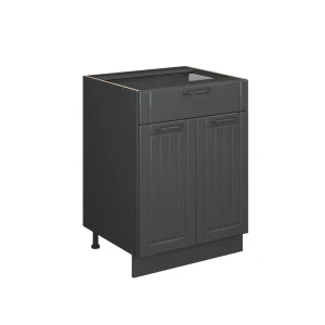 Keukenonderkast Fame-Line Donkergrijs 60 cm met lade, zonder werkblad Vicco