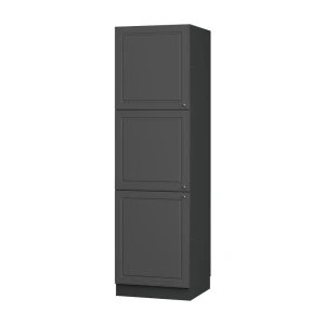 Komfurindbygningsskab Fame-Line Anthrazit-Gold Landhaus 60 cm Vicco