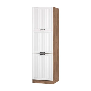 Komfurindbygningsskab Fame-Line Hvid landhus 60 cm Vicco