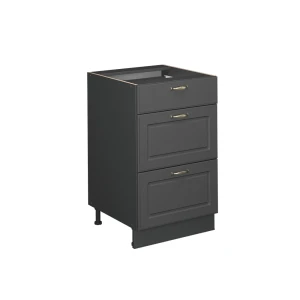 Køkkenskab Fame-Line Anthrazit-Gold Landhaus 50 cm uden bordplade Vicco