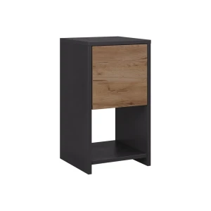 Sengebord Evo Antracit/gylden eg 30 x 55 cm med 3 skuffer Vicco