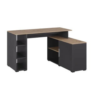 Hjørneskrivebord Rudy Antracit/Artisan 135 x 110 cm med hylder Vicco