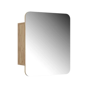 Badeværelsesskab med spejl Zino Gold power oak 60 x 50 cm med hylder Vicco
