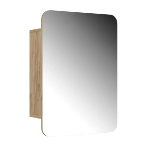 Badeværelsesskab med spejl Zino Gold power oak 70 x 50 cm med hylder Vicco
