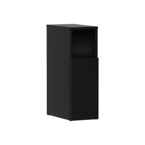 Sengebord Enton Sort 20 x 59.5 cm med 1 dør Vicco