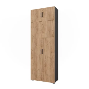 Filreol Frank Antracit/gylden eg 80 x 223.8 cm med skabsbeslag Vicco