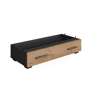 Schubladenmodul Ingo Anthrazit/Goldkraft Eiche 80 x 17.4 cm mit Schublade Vicco