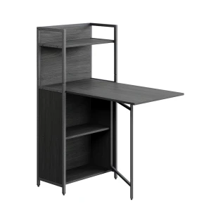 Bureau Savio Noir 57x30cm avec plateau de table pliant Vicco