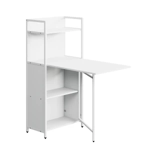 Esstisch Savio Weiß 30-100 x 57 cm mit klappbarer Tischplatte Vicco