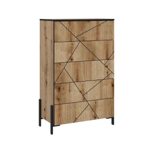 Sidebord Hatto Eg 78 x 120 cm med 5 skuffer Vicco