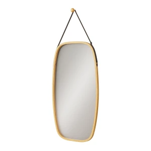Badeværelsesspejl Mirno Bambus 44 x 78 cm med justerbar rem Vicco