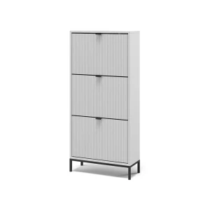 Skotipper Eliza Hvid 60 x 130 cm med 3 foldeskuffer Vicco