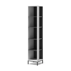 Bogreol Eliza Hvid 36 x 188 cm med 5 rum Vicco