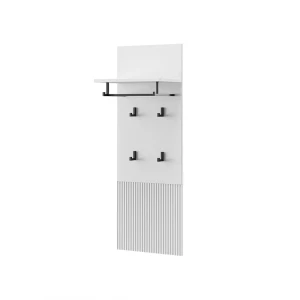 Cabide de parede Eliza Branco 43x120 cm Vicco