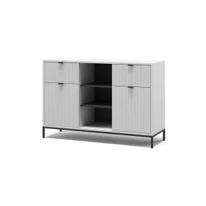 Sidebord Eliza Hvid 120 x 81.2 cm med 2 skuffer og 2 låger Vicco
