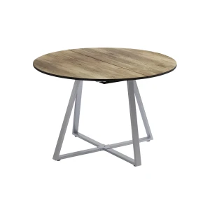 Spisebord Loyd Rustikt egetræ/Grå 120-160 x 120 cm Kan udvides Vicco