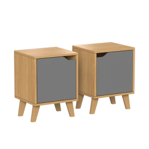 Sengebord Malu Eg/antracit 2 dele Vicco