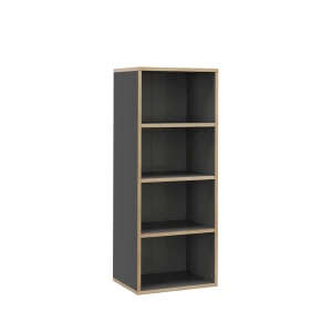Bogreol Tetrix Antracit 40 x 100 cm med 4 rum Vicco