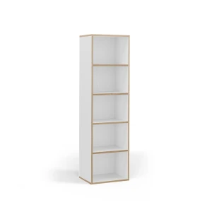 Bogreol Tetrix Hvid 40 x 140 cm med 5 rum Vicco