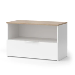 Sideboard Wido Hvid/Sonoma 80 x 50 cm med 1 lukket rum Vicco