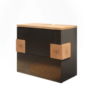 Underskab til badeværelse Eden Antracit 70 x 64.5 cm med 2 skuffer Vicco
