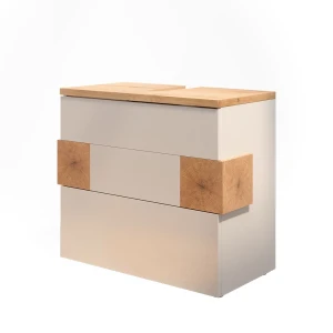 Underskab til badeværelse Eden Hvid 70 x 64.5 cm med 2 skuffer Vicco
