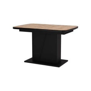 Spisebord Fenaro Gylden eg/Sort 120-160 x 80 cm kan forlænges Vicco