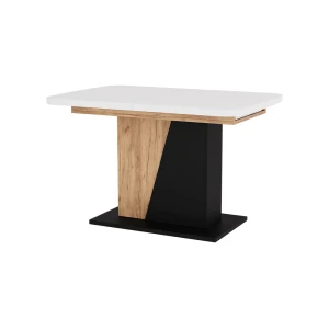 Spisebord Fenaro Hvid/Gylden eg 120-160 x 80 cm Kan udvides Vicco