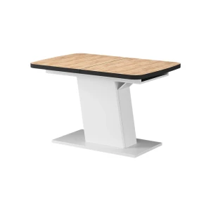 Spisebord Fenaro Gylden eg/Hvid 120-160 x 80 cm kan forlænges Vicco