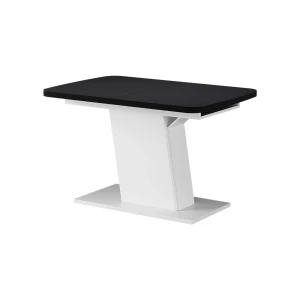 Esstisch Fenaro Schwarz/Weiß 120-160 x 80 cm ausziehbar Vicco