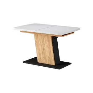 Spisebord Fenaro Hvid/Gylden eg 120-160 x 80 cm kan forlænges Vicco