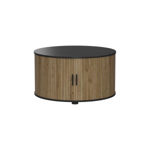 Sofabord Selva Eg/sort 80 x 80 cm med skydedør Vicco