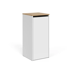Armoire de salle de bain Viktor Blanc/Artisan 40.2x88.2cm avec panier à linge Vicco