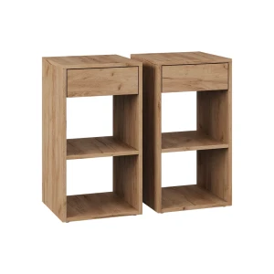 Sengebord Dany Gold power oak Sæt med 2 Vicco