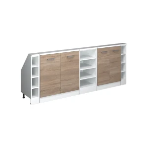 Szafka kuchenna na dach skośny R-Line Sonoma 210 cm Zestaw 5 sztuk Vicco