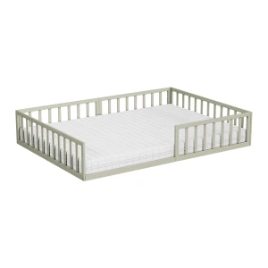 Børneseng Minno Greige 140x200 med madras Vitalispa