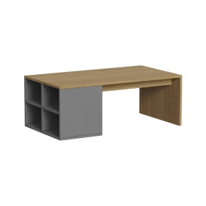 Sofabord Kivo Antracit 90 x 50 cm Med 4 åbne rum Vicco