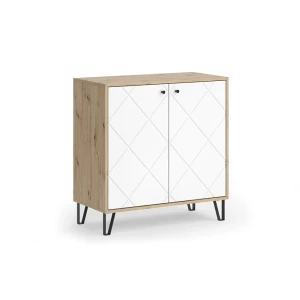 Sideboard Nizza Håndværker egetræ 80.2 x 82.6 cm med 2 døre Vicco
