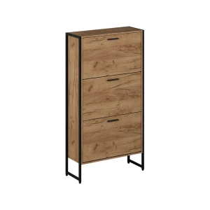 Skotipper Folda Goldkraft eg/sort 63 x 119 cm med 3 kiprum Vicco