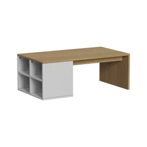 Sofabord Kivo Hvid 90 x 50 cm med 4 åbne rum Vicco