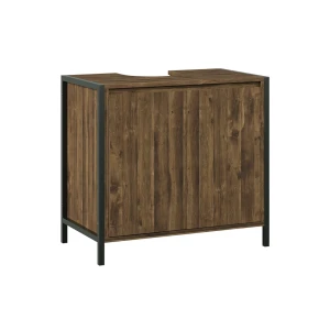 Vaskeskab Naola Eg/sort 70 x 65 cm med 2 lukkede opbevaringsrum Vicco