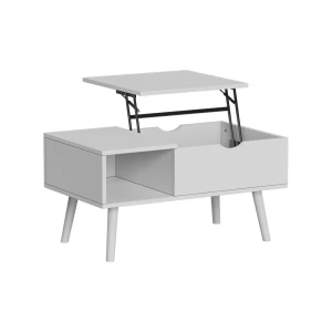 Sofabord Stora Hvid 76 x 45 cm med løftefunktion Vicco