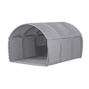 Tunneltelt Kubby Grå 100 x 80 cm med vindue Vitalispa