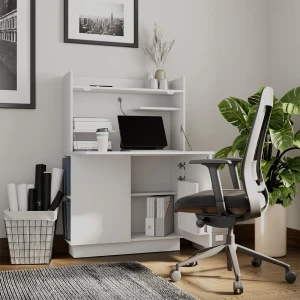 Sekretär Schreibtisch Alena Weiß 85 x 27 cm livinity®