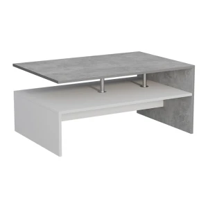 Sohvapöytä Amato Betoni/valkoinen 90 x 52.6 cm Vicco
