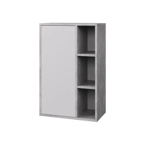 Vægreol Berno Beton/hvid 50.1 x 78.4 cm med 3 åbne rum Vicco