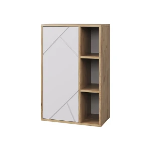 Vægreol Berno Gold power eg/hvid 50.1 x 78.4 cm med 2 lukkede rum Vicco